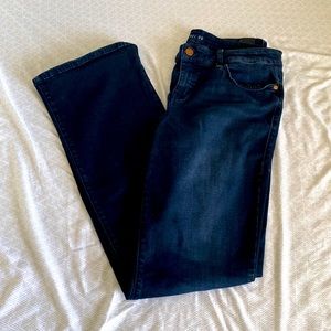Never worn! Level 99 dark wash, bootcut jeans